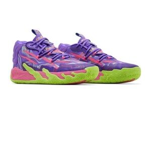 Puma Kids Purple, Pink & Lime Green Sneakers